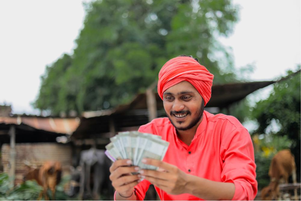 Man having lot of money