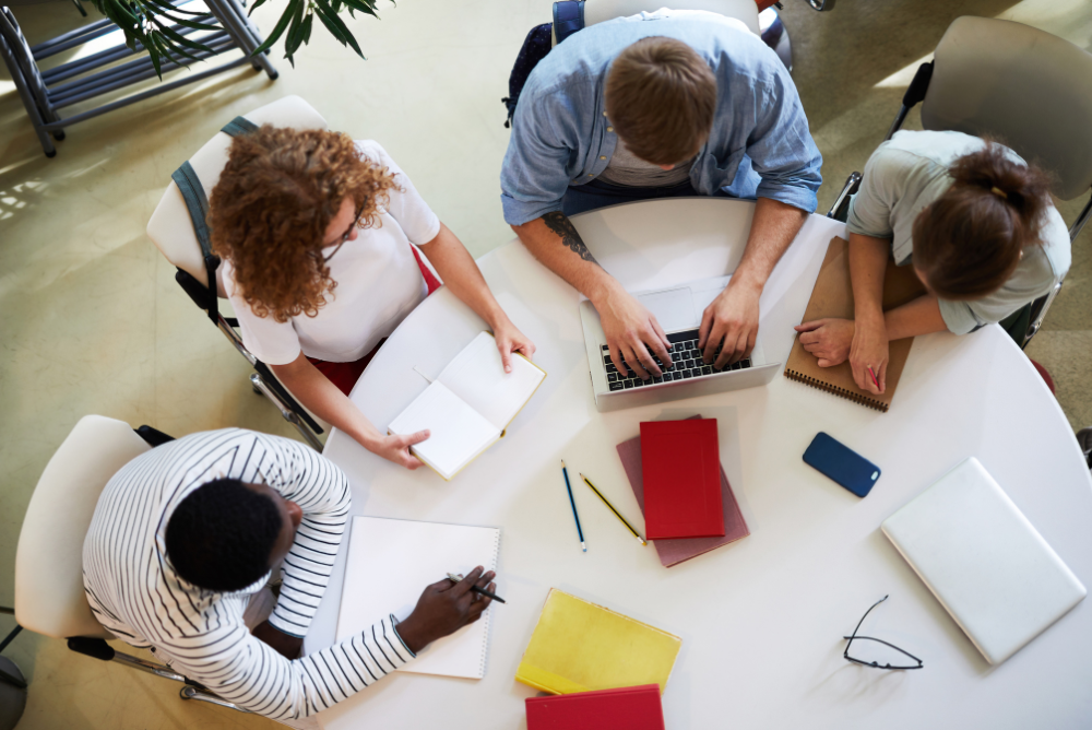 Collegues working together