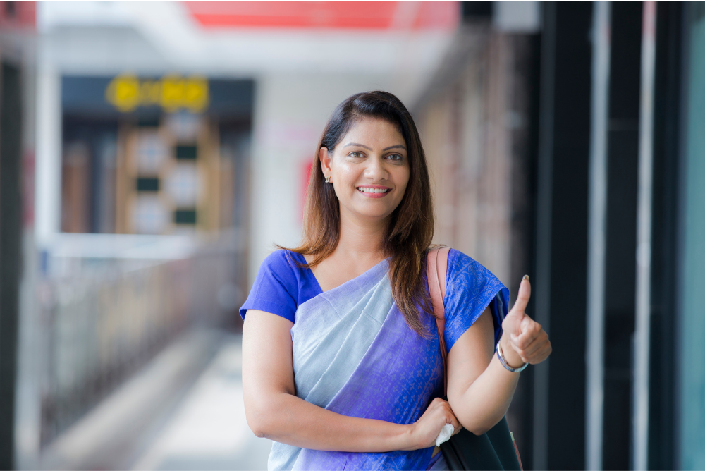 Photo of confident women