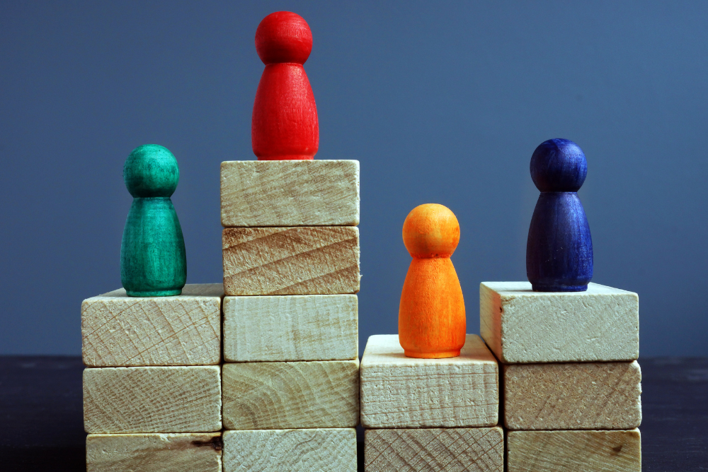 Podium having different level