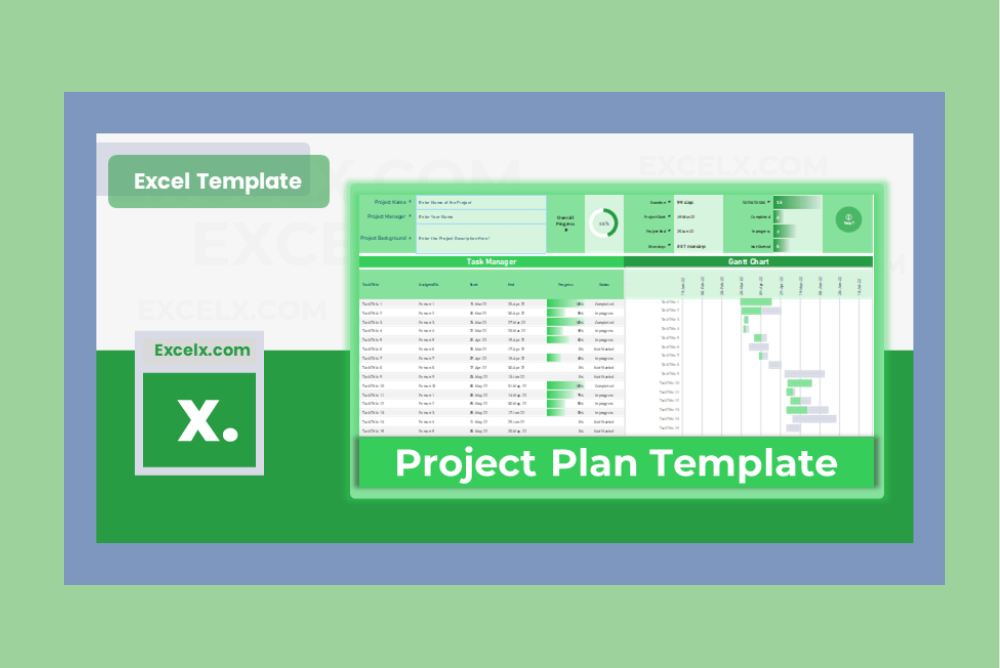 Example of Project Template in Excel