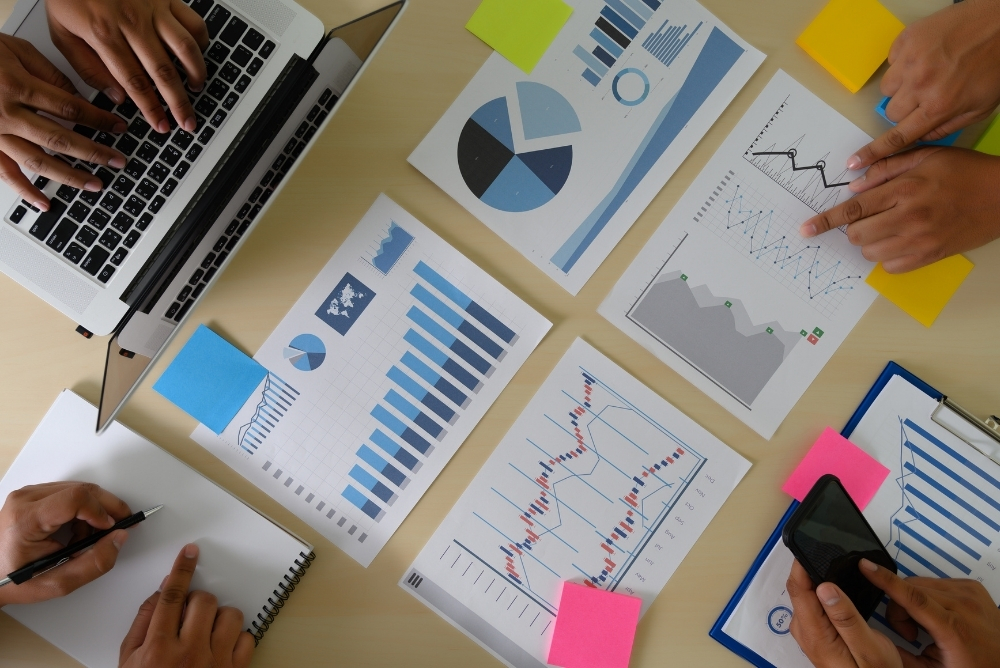 data and other analyis on the table